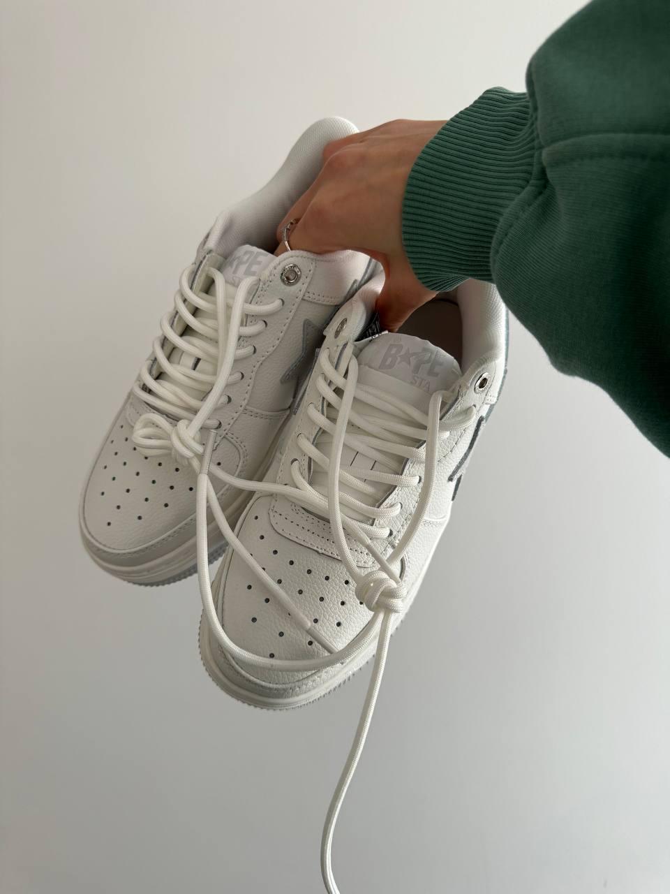 A BATHING APE BAPE STA WHITE / GREY