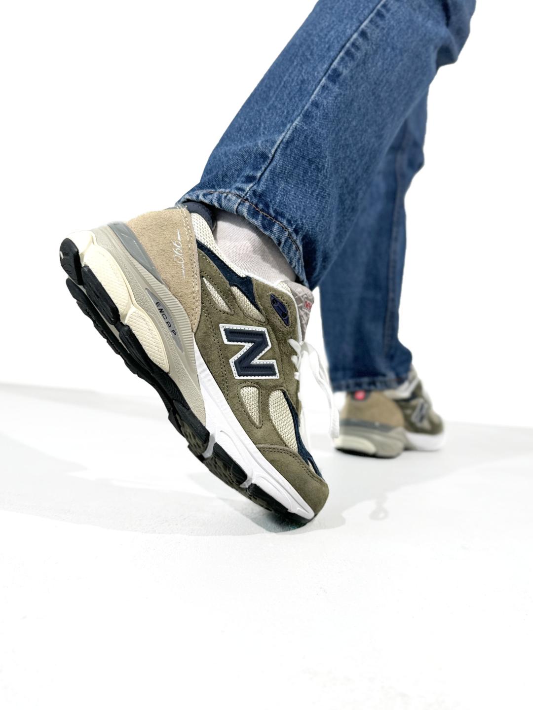 New Balance 990 Khaki Blue Beige