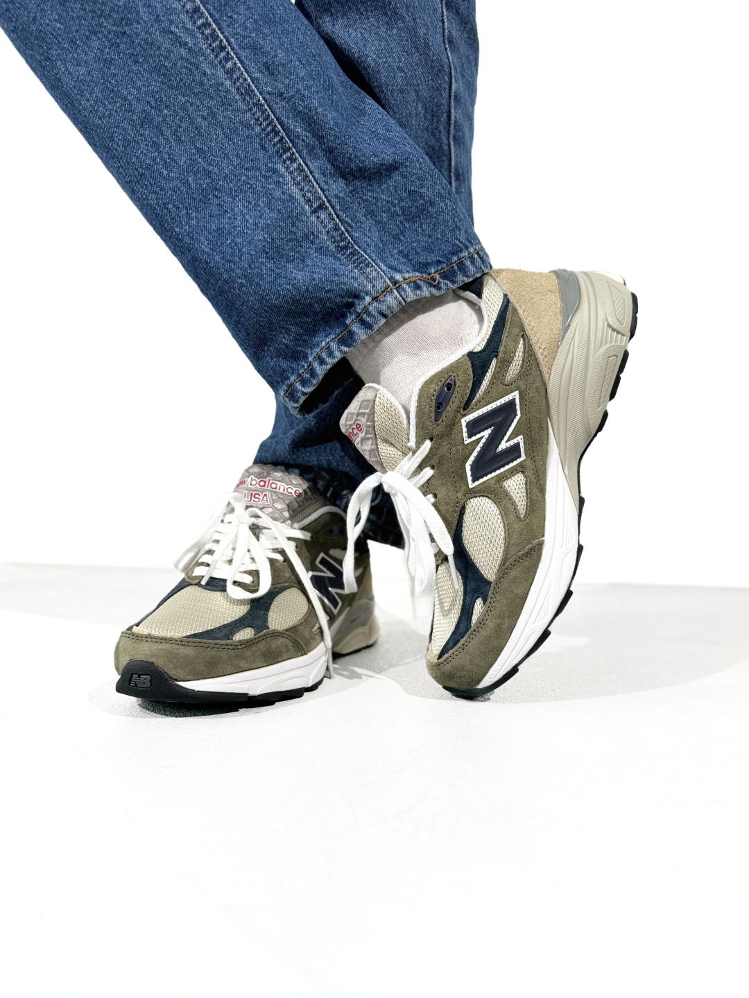 New Balance 990 Khaki Blue Beige