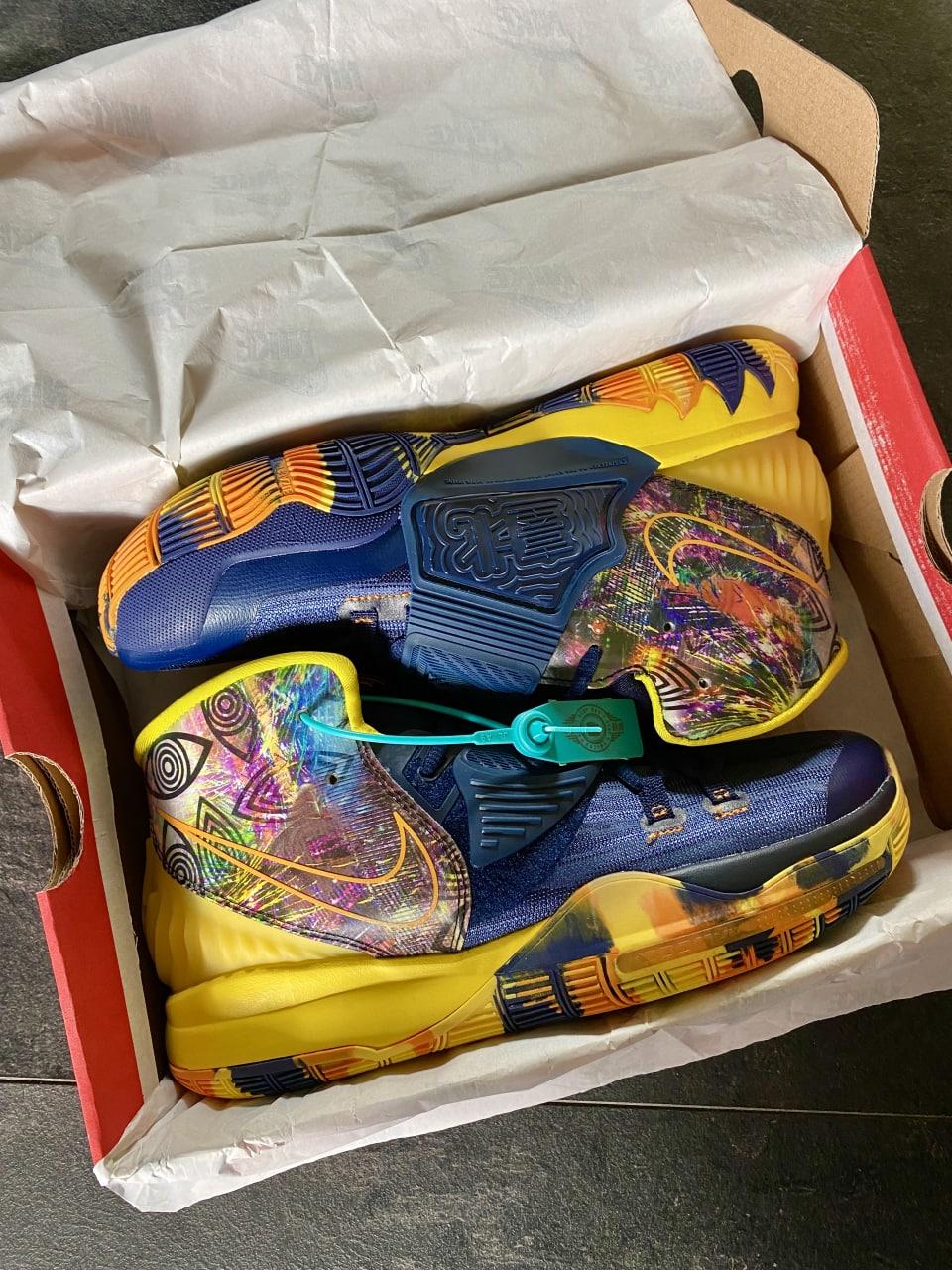 Nike Kyrie 6 Yellow Blue v2