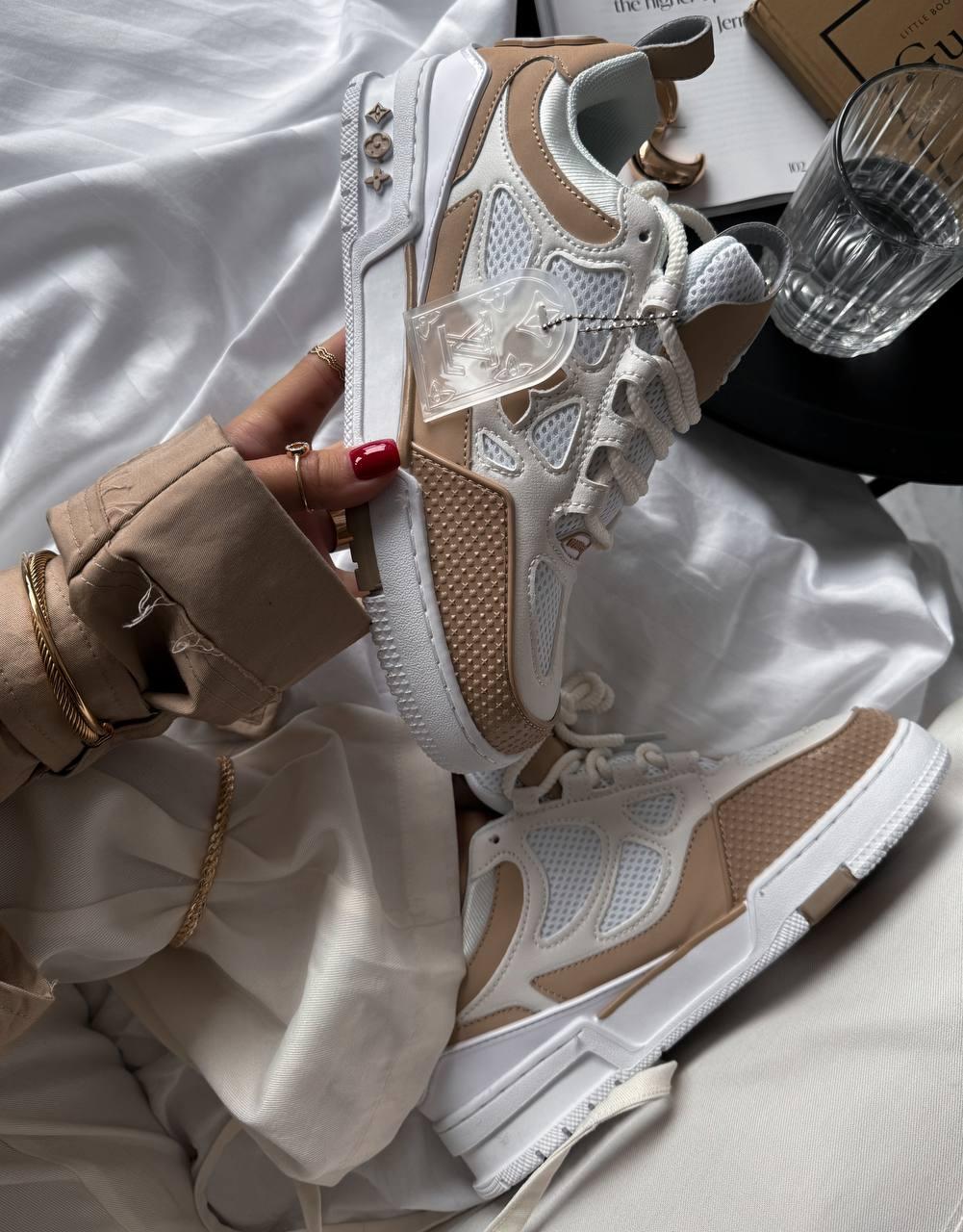 Louis Vuitton Skate Sneaker Beige White