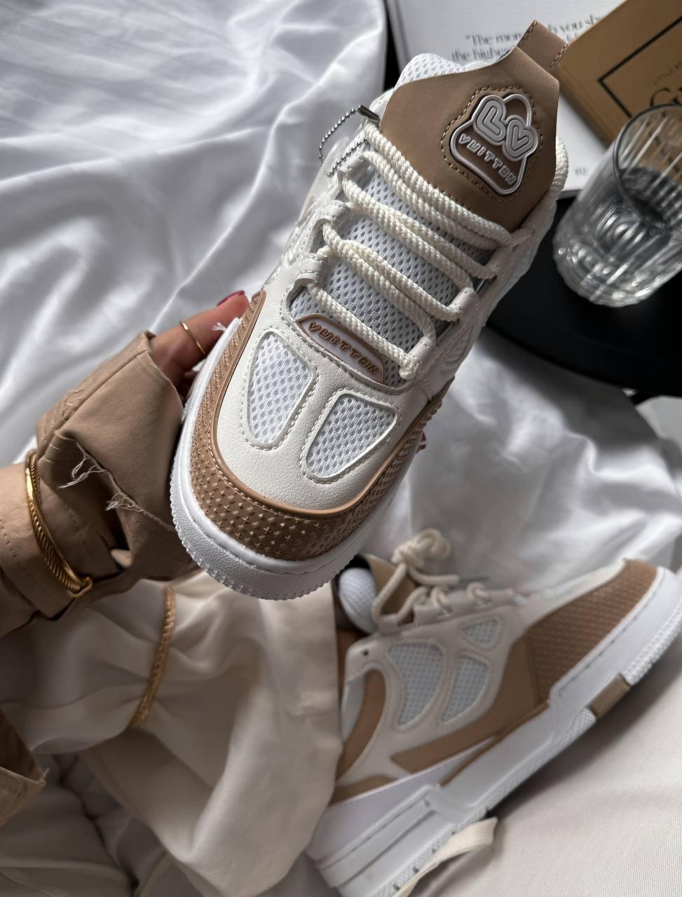 Louis Vuitton Skate Sneaker Beige White