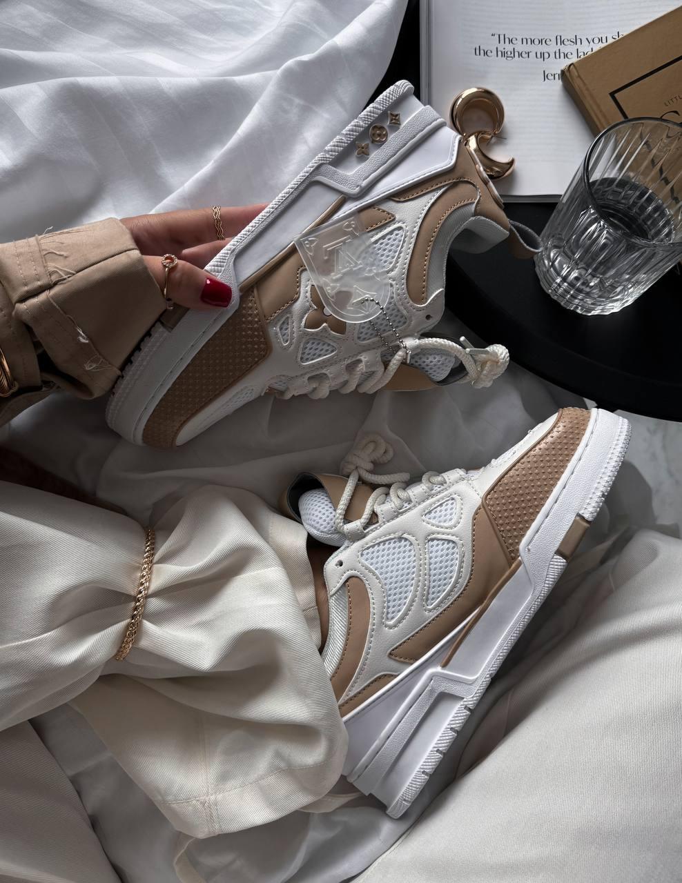 Louis Vuitton Skate Sneaker Beige White