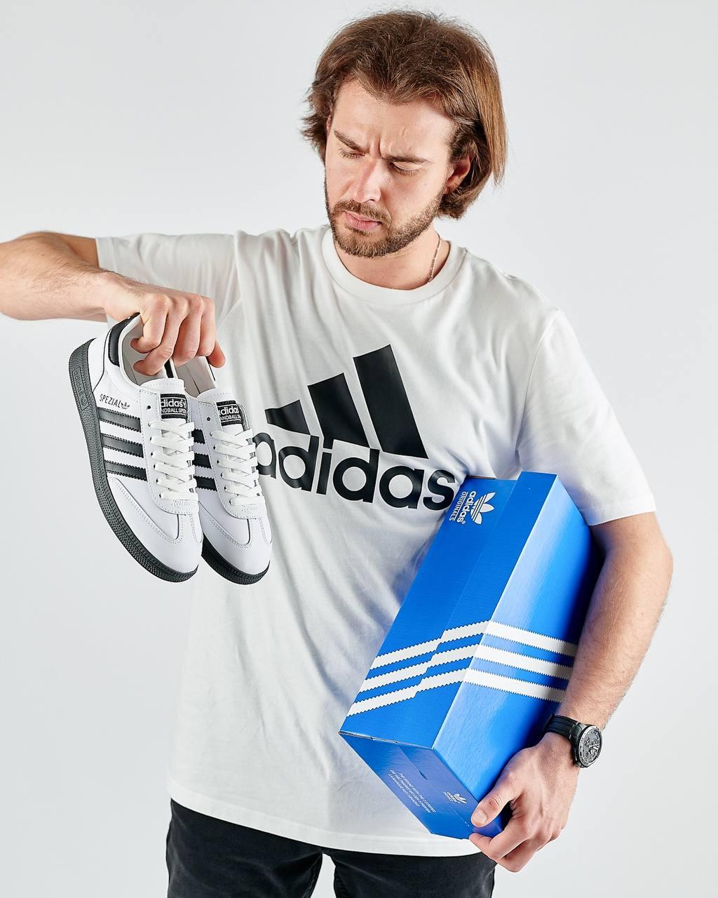 Adidas Spezial White Leather Black