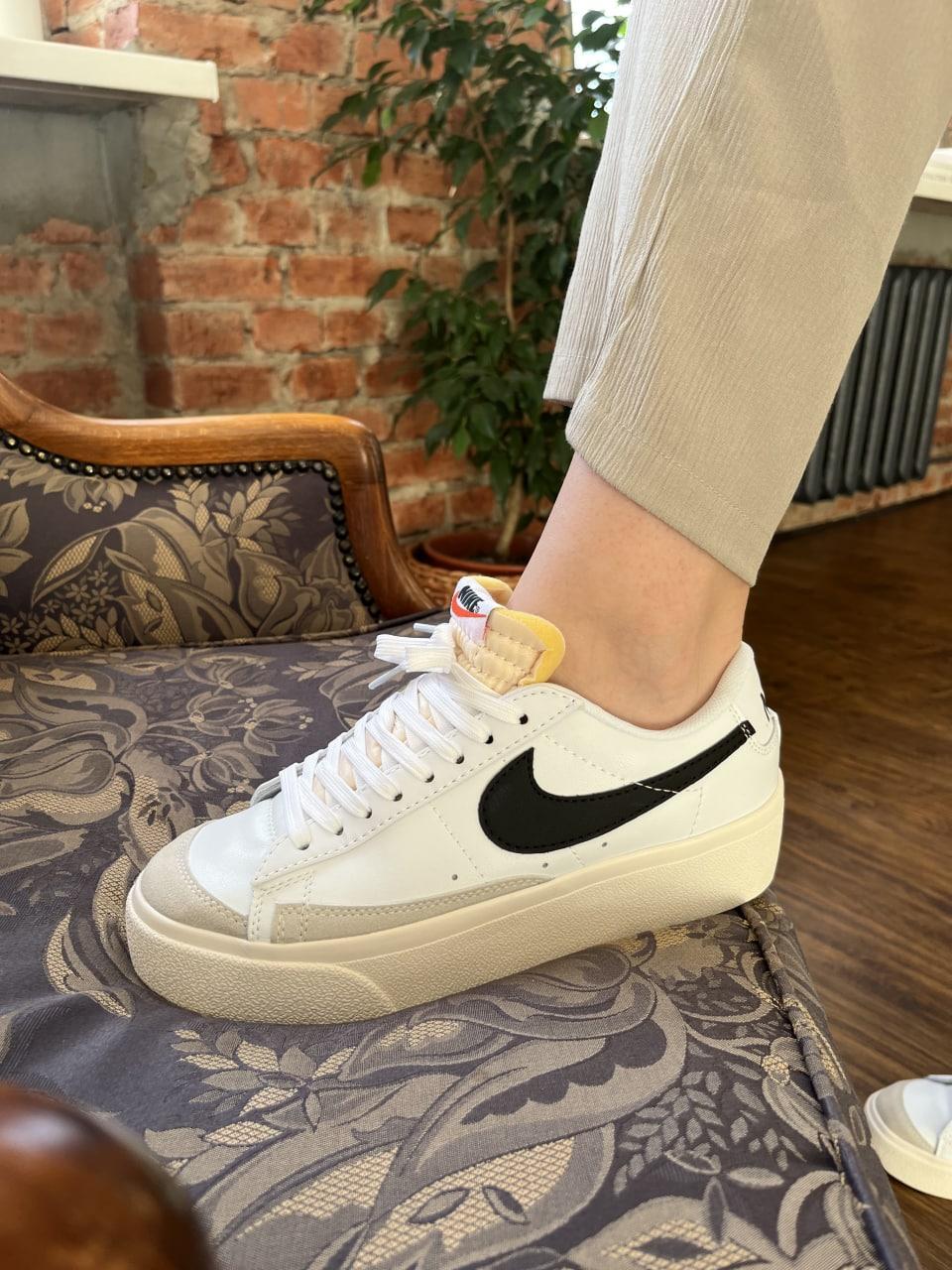Nike Blazer Low Platform White
