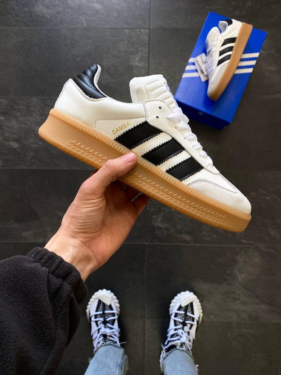 Adidas Samba XLG White/Black Gum Platform