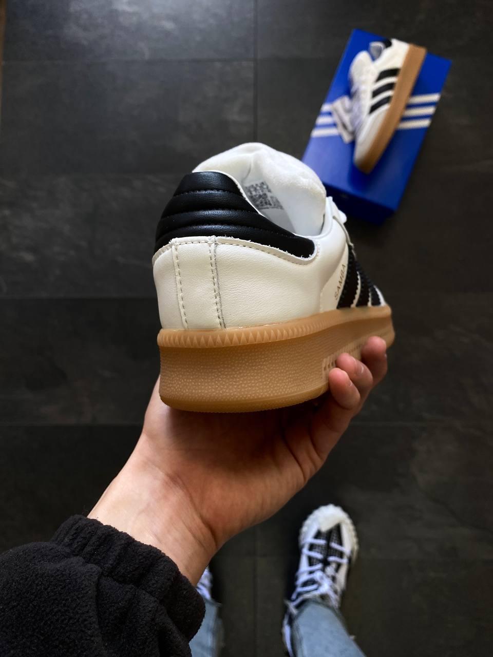 Adidas Samba XLG White/Black Gum Platform