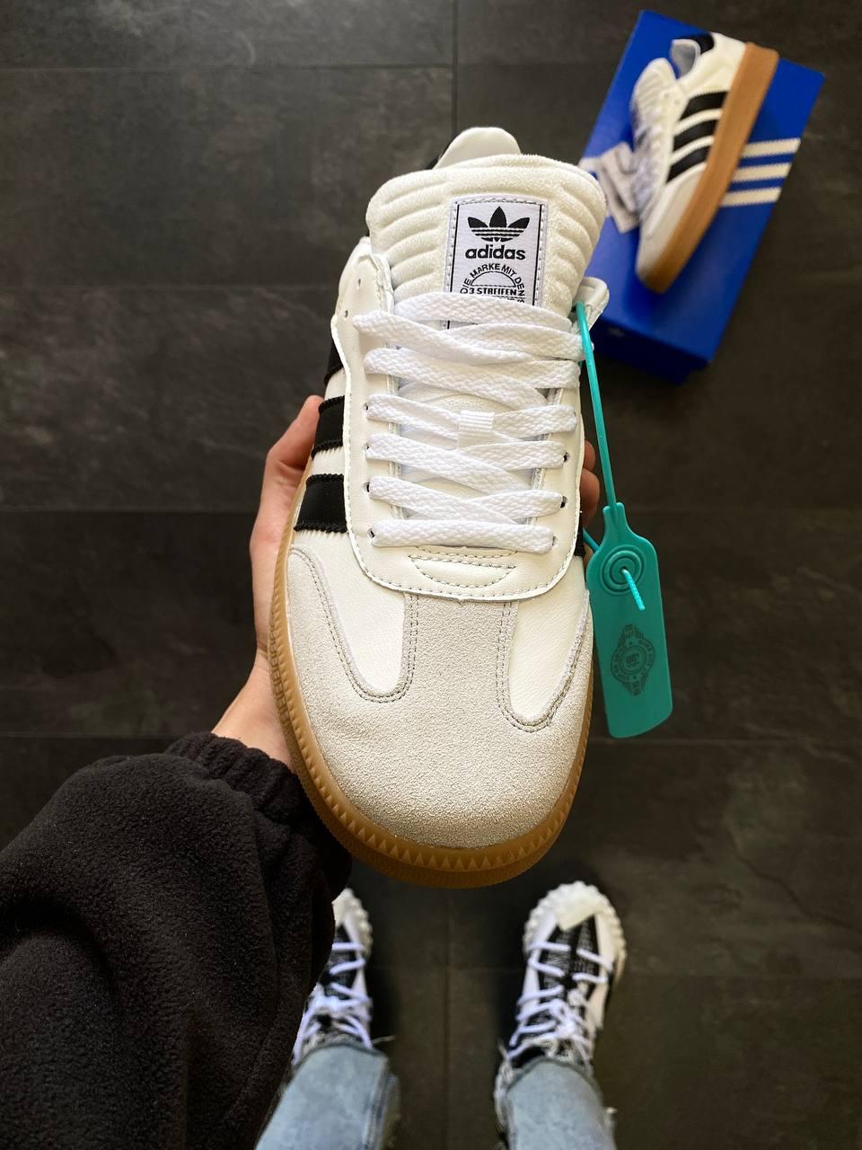 Adidas Samba XLG White/Black Gum Platform