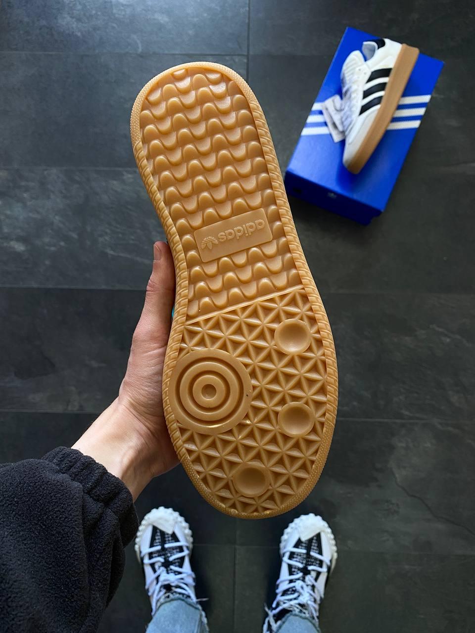 Adidas Samba XLG White/Black Gum Platform