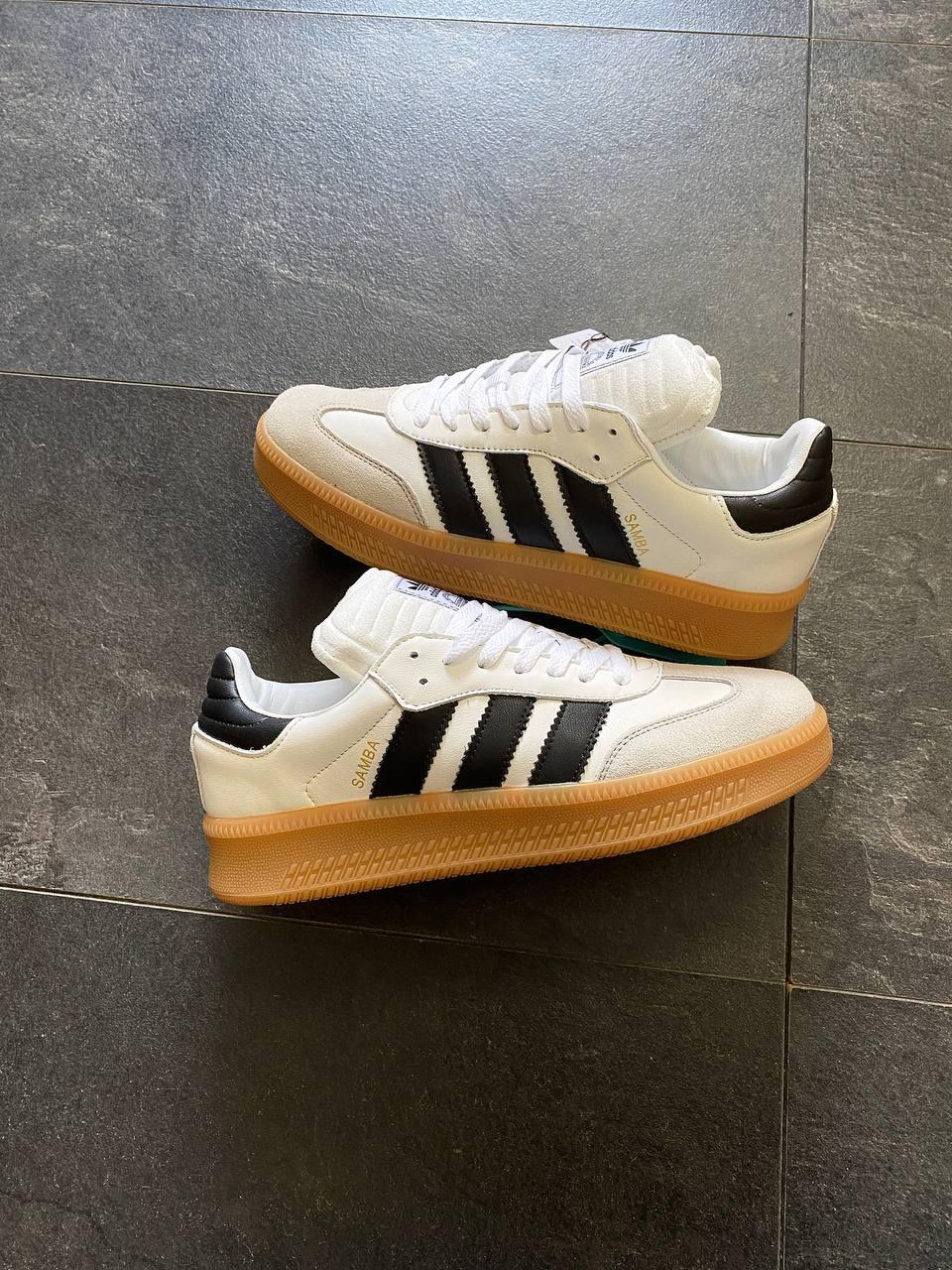 Adidas Samba XLG White/Black Gum Platform