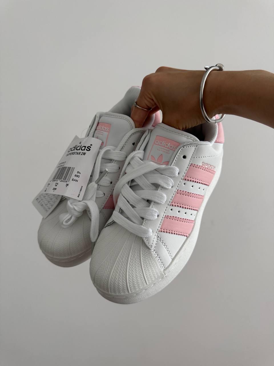 Adidas Superstar Platform White Pink
