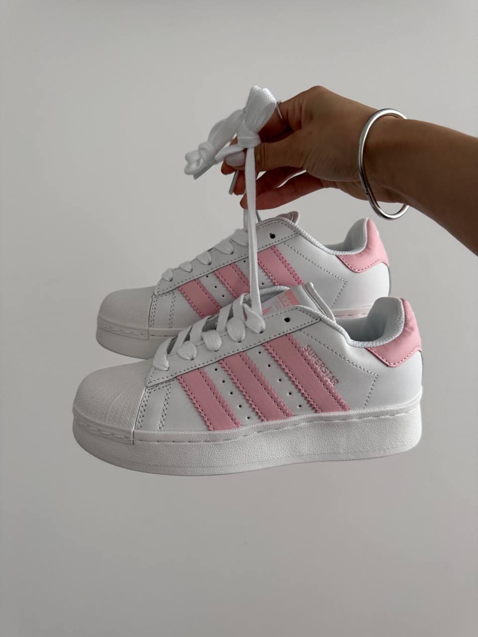 Adidas Superstar Platform White Pink