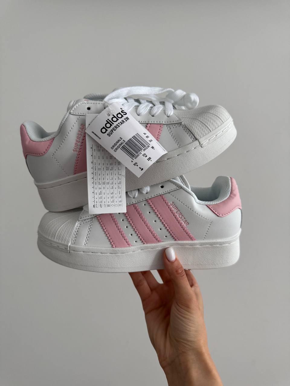 Adidas Superstar Platform White Pink
