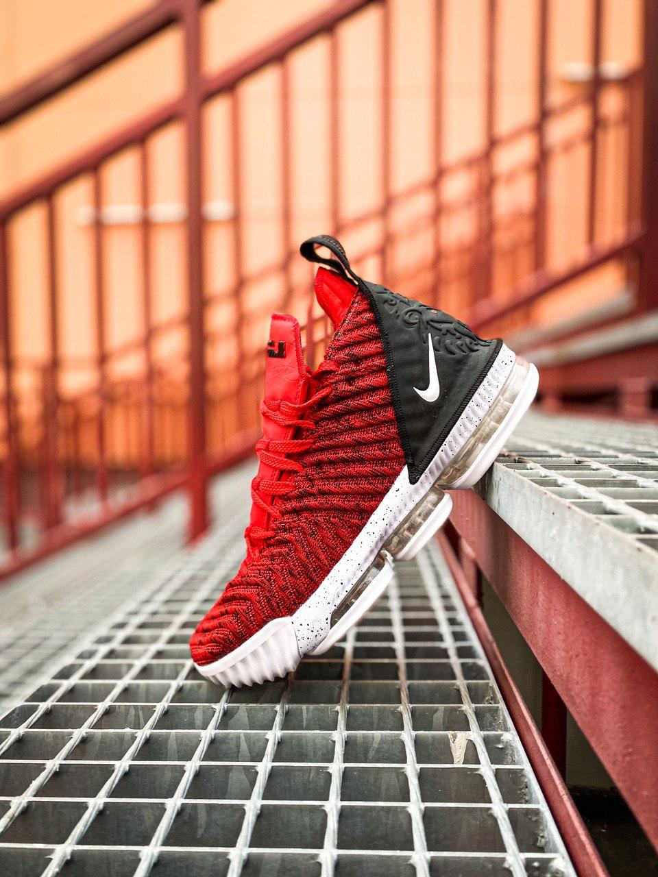 Nike LeBrone 16 White Red Black
