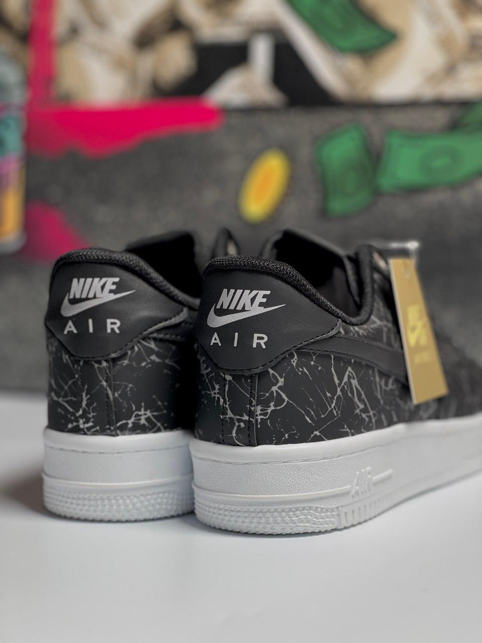 Nike Air Force 1 Black/White Paint Grey