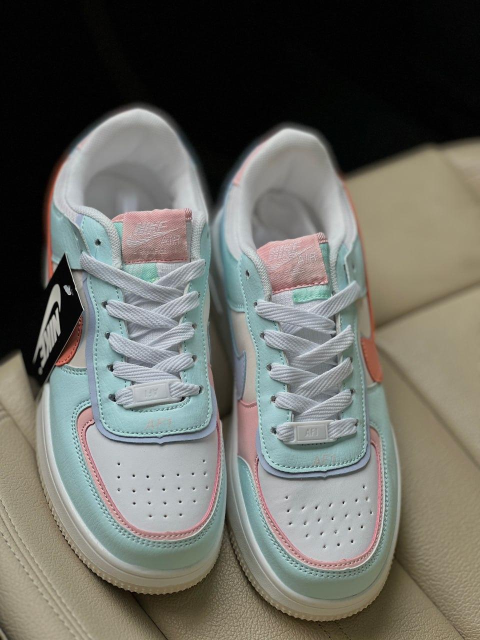 Nike Air Force 1 Shadow White/Turquoise