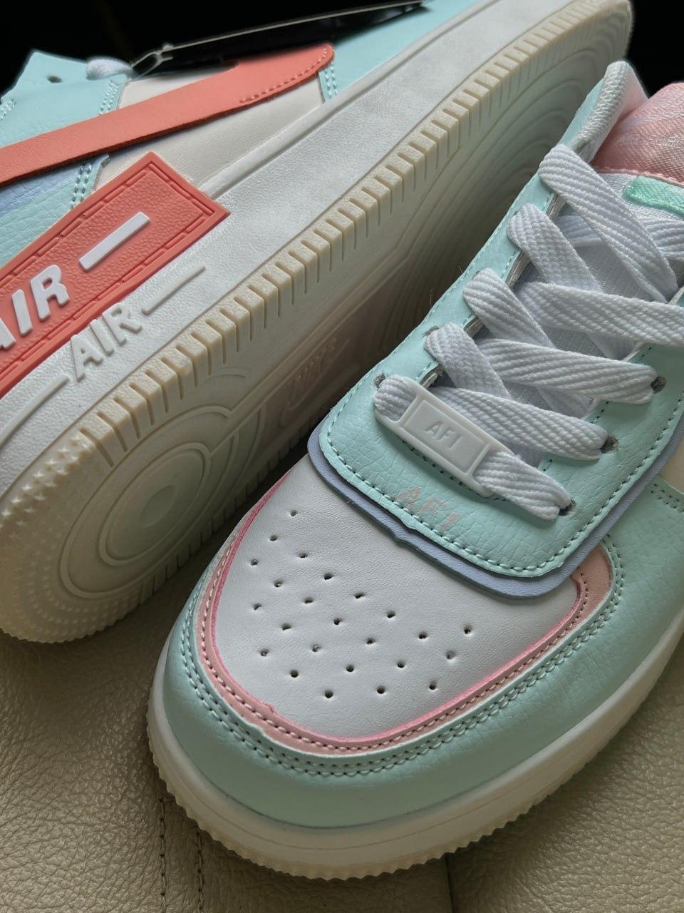 Nike Air Force 1 Shadow White/Turquoise