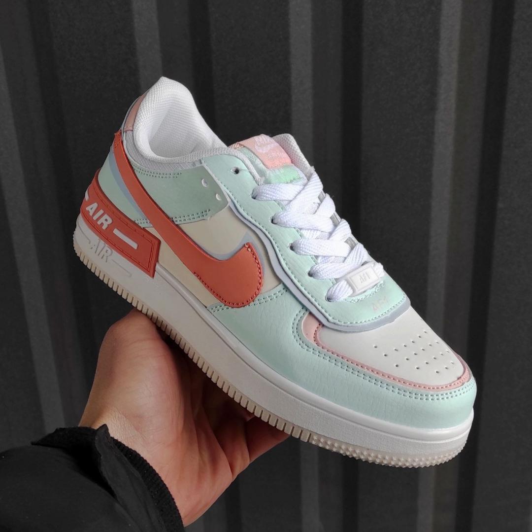 Nike Air Force 1 Shadow White/Turquoise