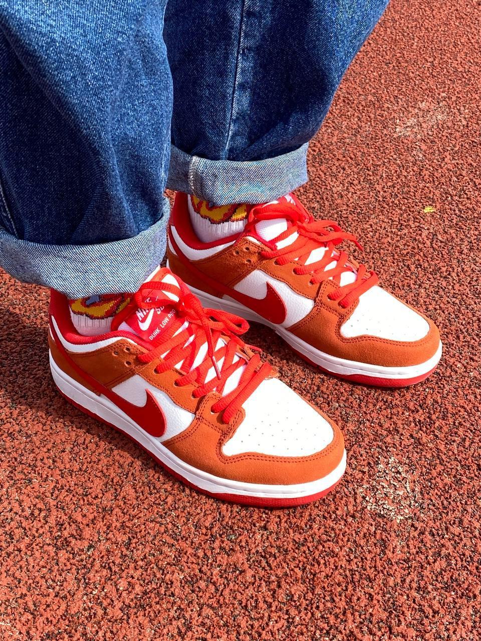Nike SB Dunk Low White Orange
