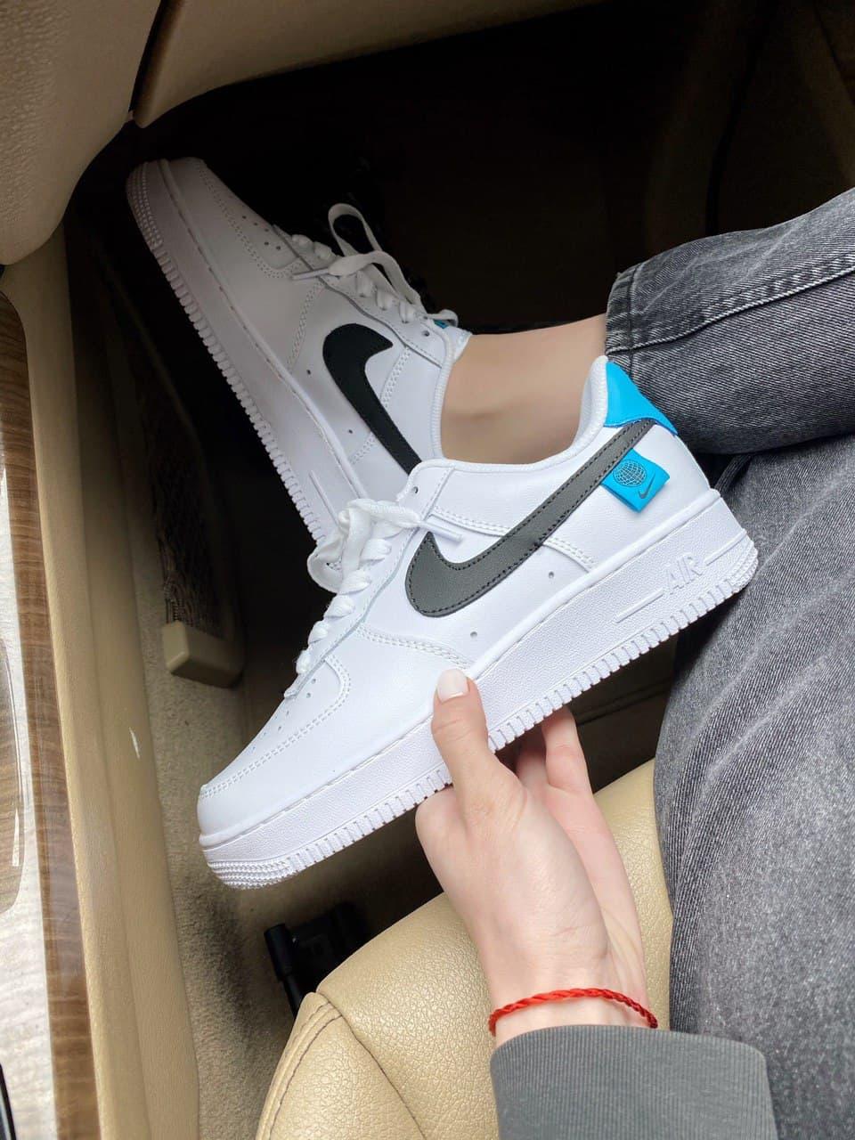 Nike Air Force 1 White Black Blue