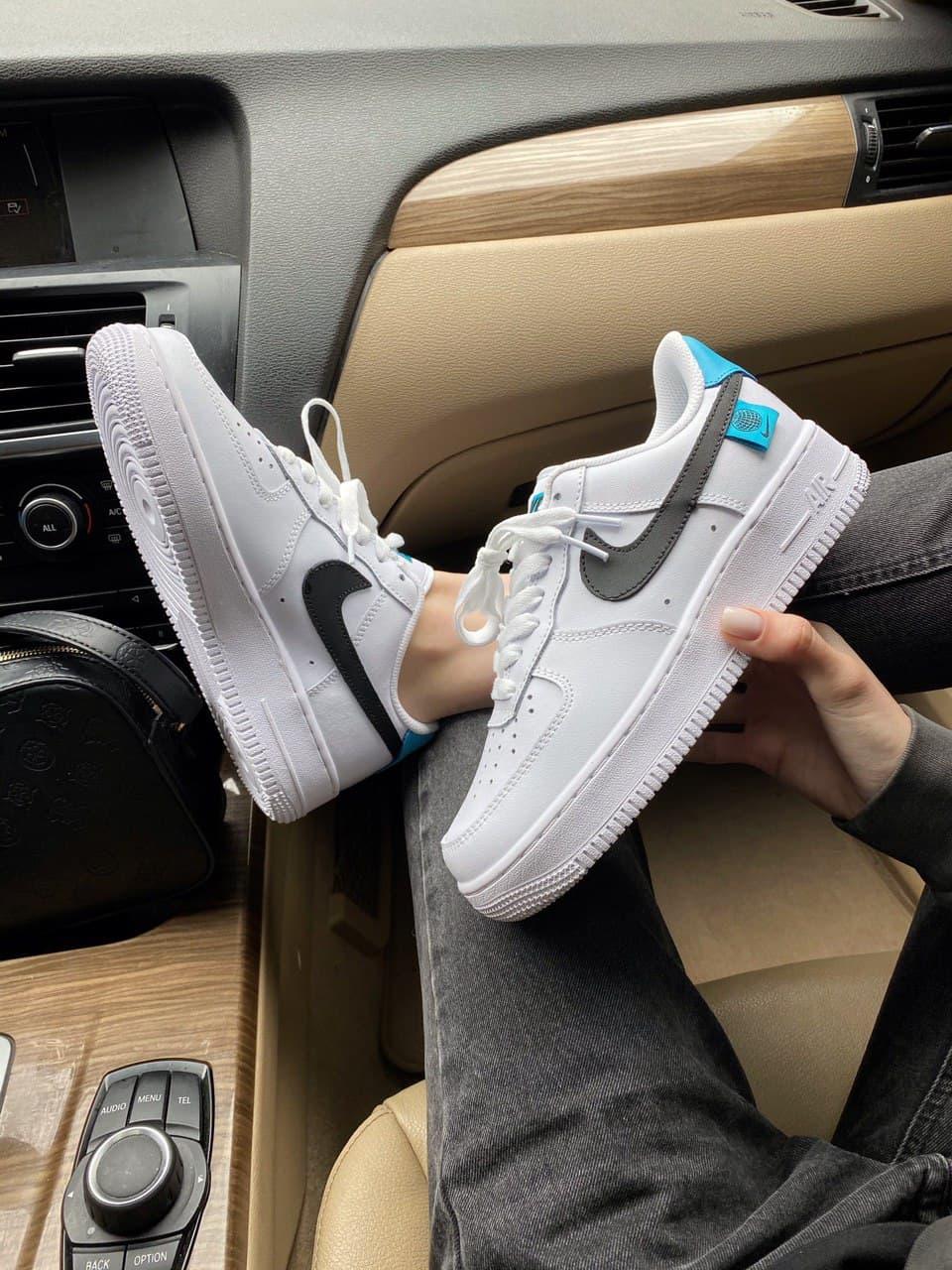Nike Air Force 1 White Black Blue