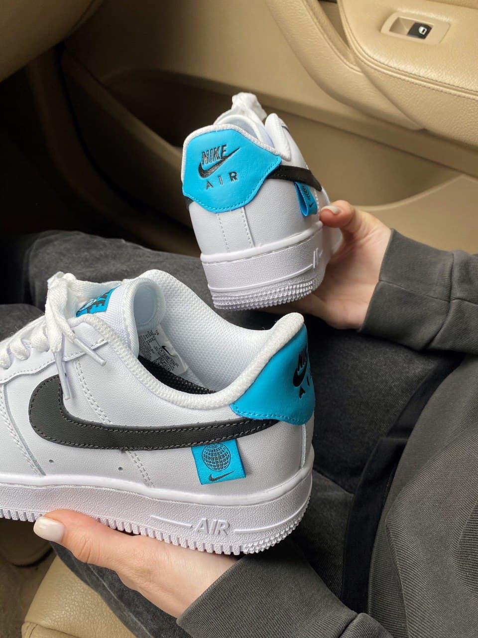 Nike Air Force 1 White Black Blue