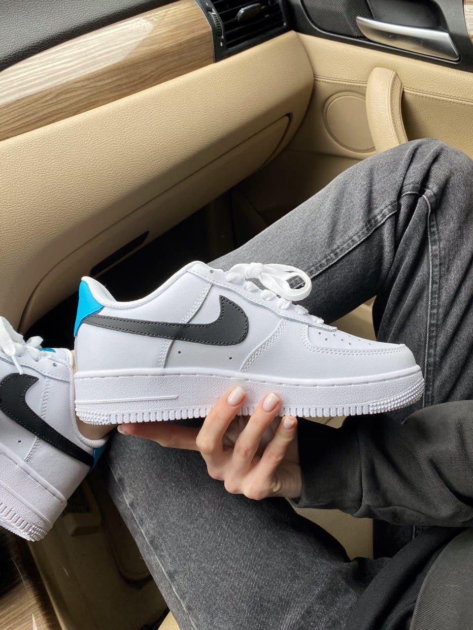 Nike Air Force 1 White Black Blue