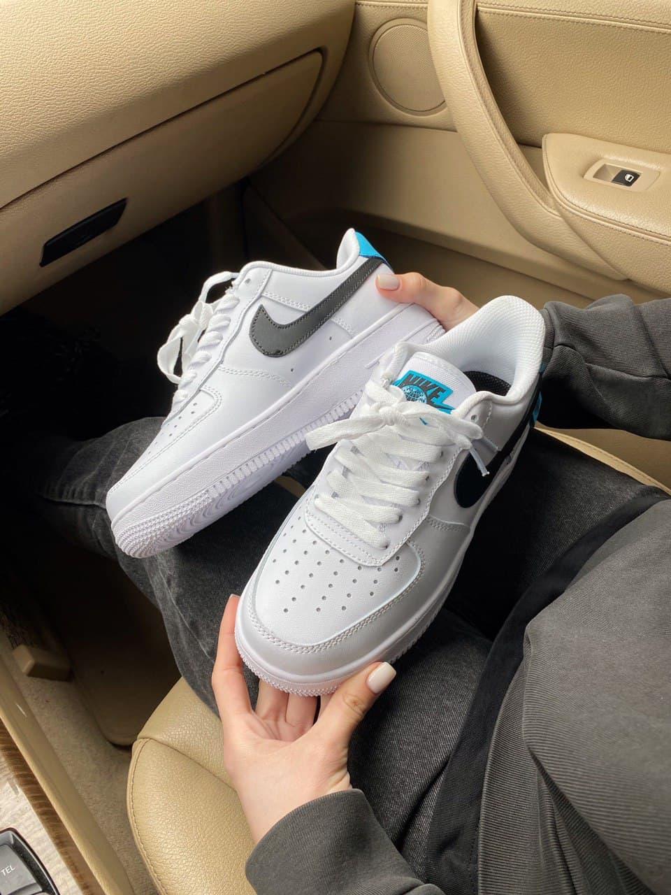 Nike Air Force 1 White Black Blue