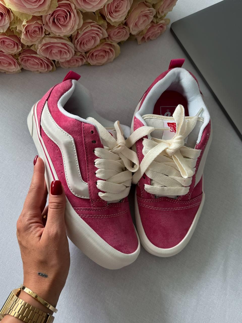 Vans KNU School Pink and White