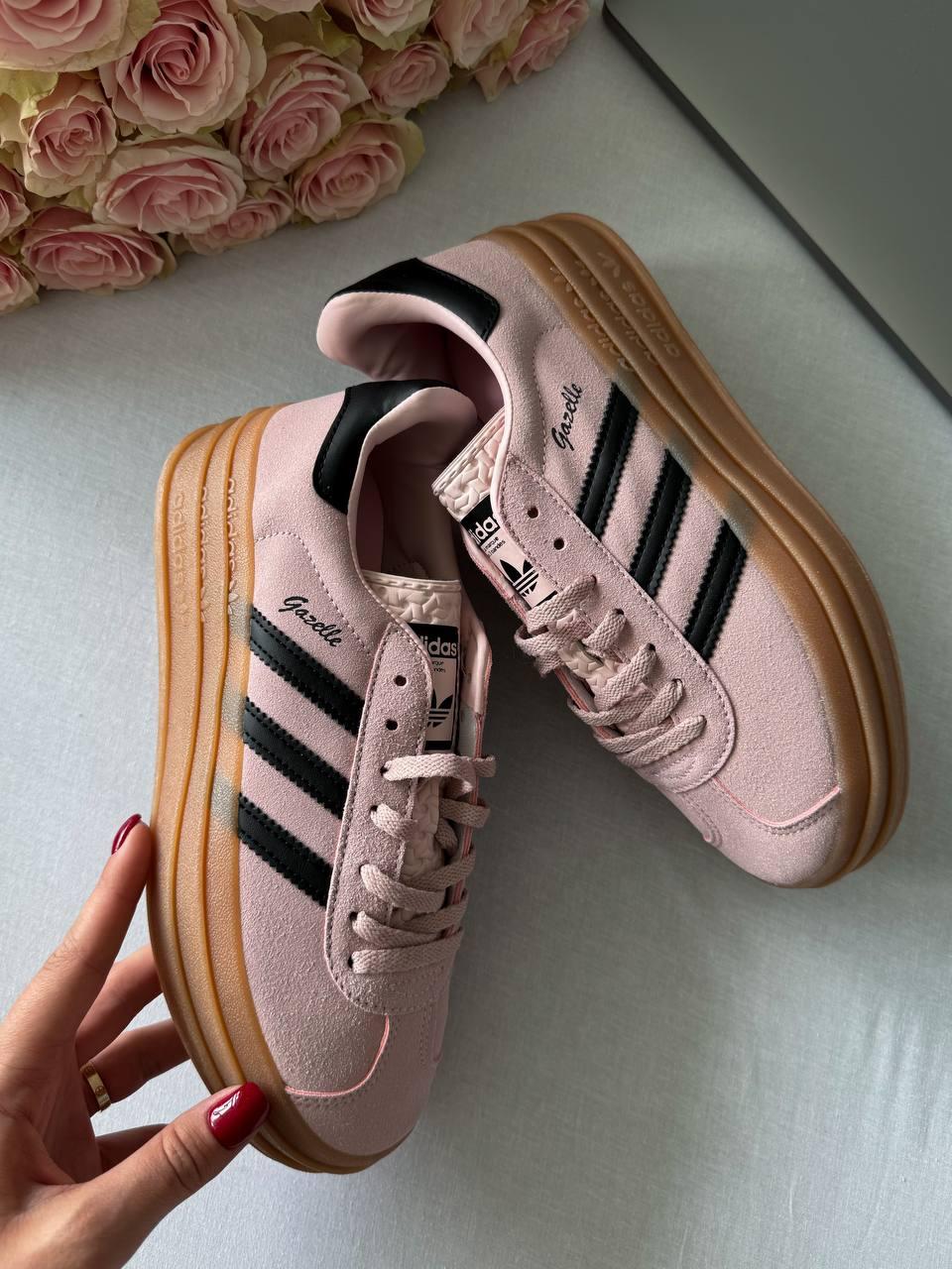 Adidas Gazelle Bold Platform Pink Black