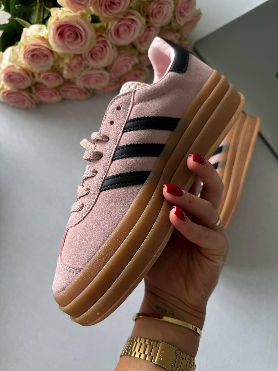 Adidas Gazelle Bold Platform Pink Black