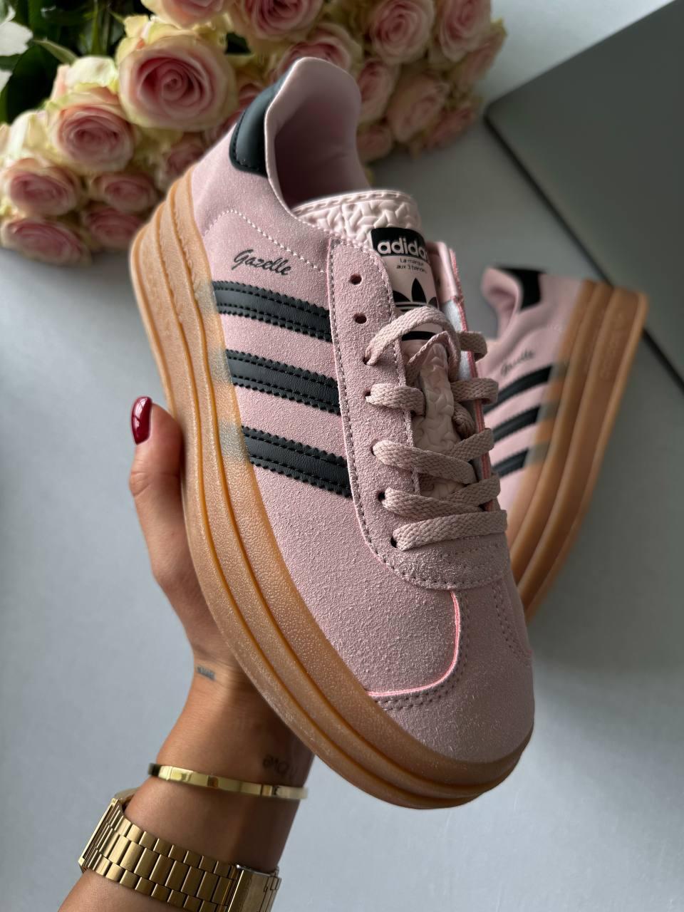 Adidas Gazelle Bold Platform Pink Black