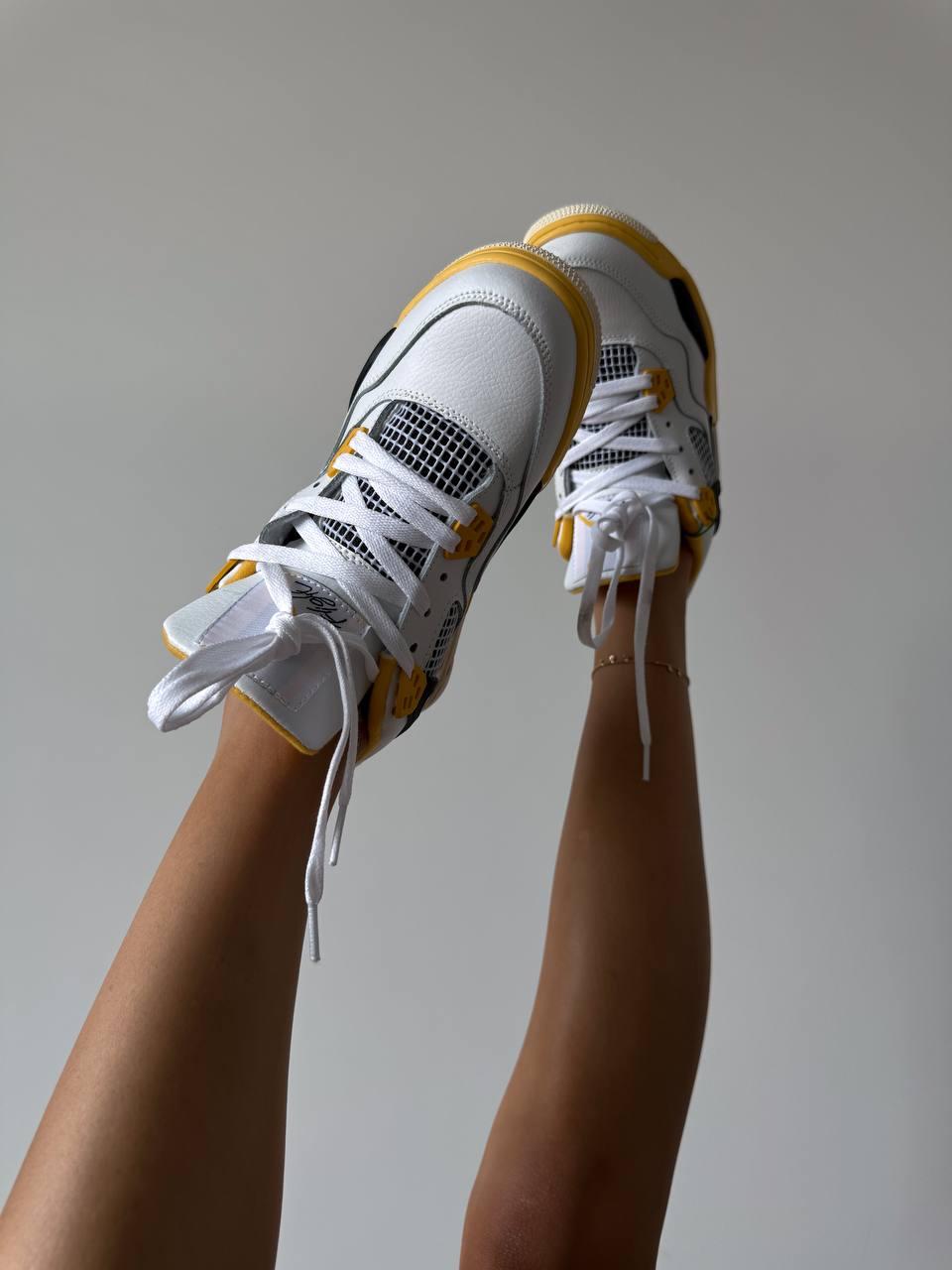 Nike Air Jordan 4 White Yellow