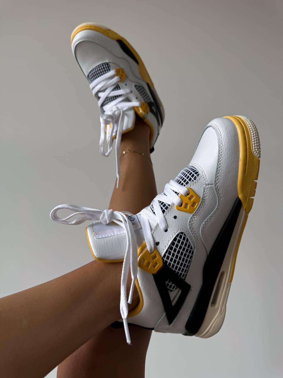 Nike Air Jordan 4 White Yellow
