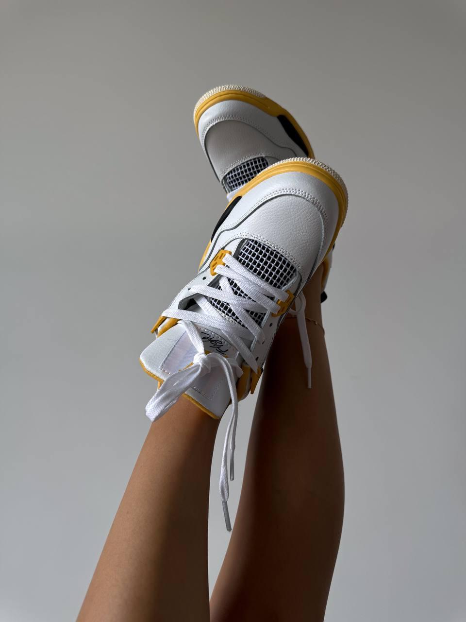 Nike Air Jordan 4 White Yellow