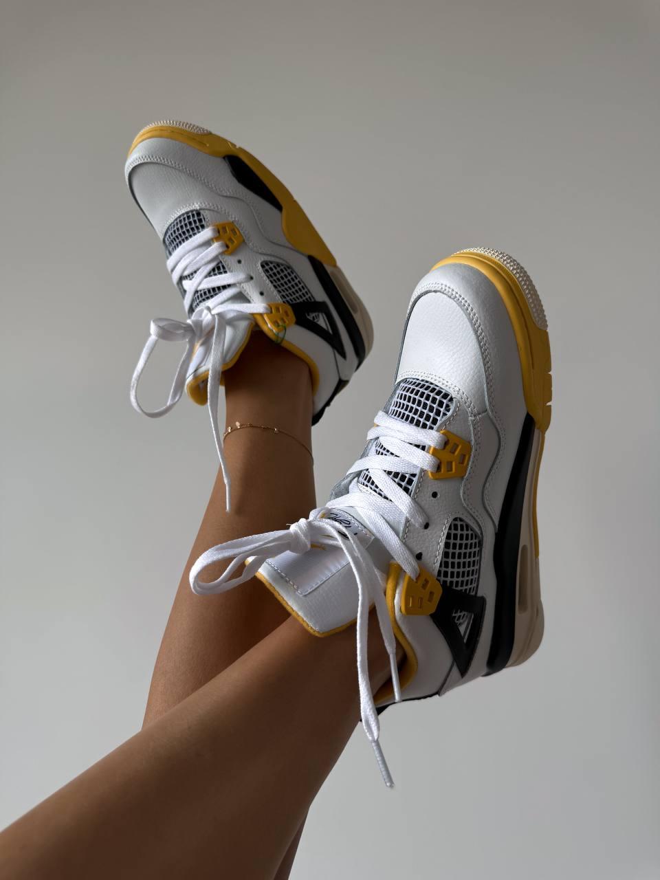 Nike Air Jordan 4 White Yellow