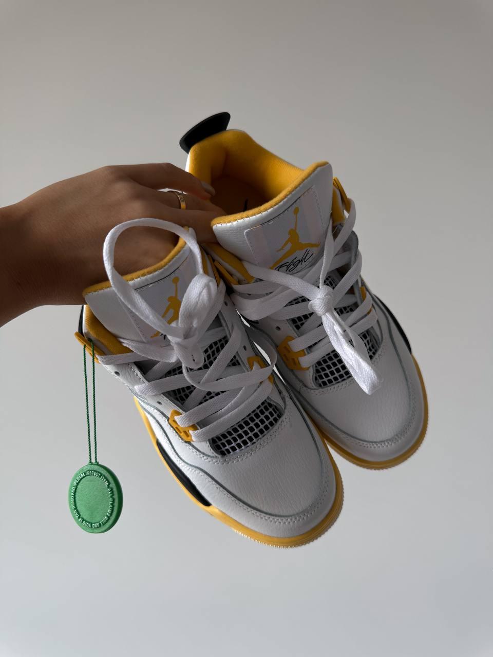 Nike Air Jordan 4 White Yellow