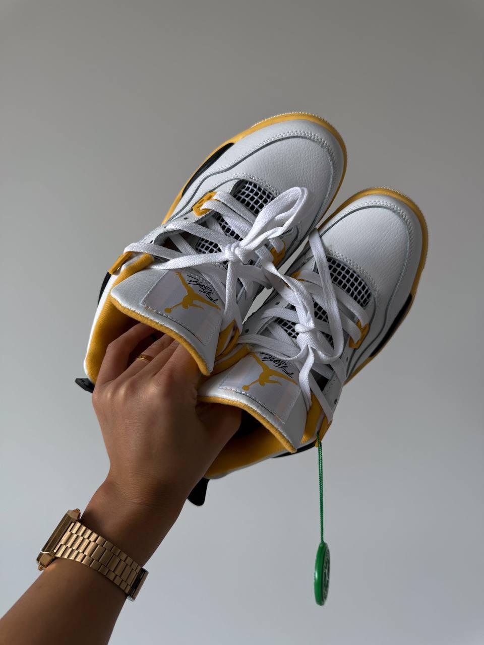 Nike Air Jordan 4 White Yellow