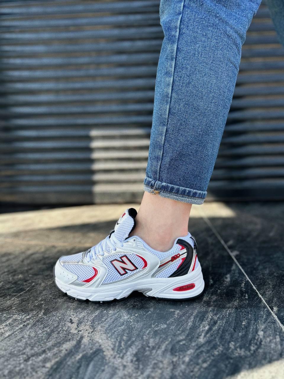 New Balance 530 Retro white Silver Red