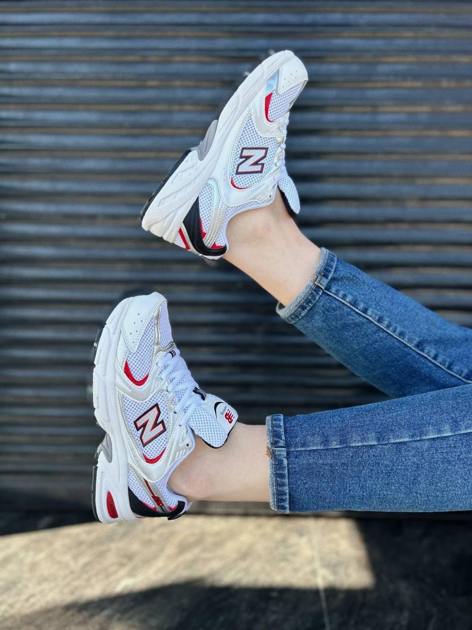 New Balance 530 Retro white Silver Red