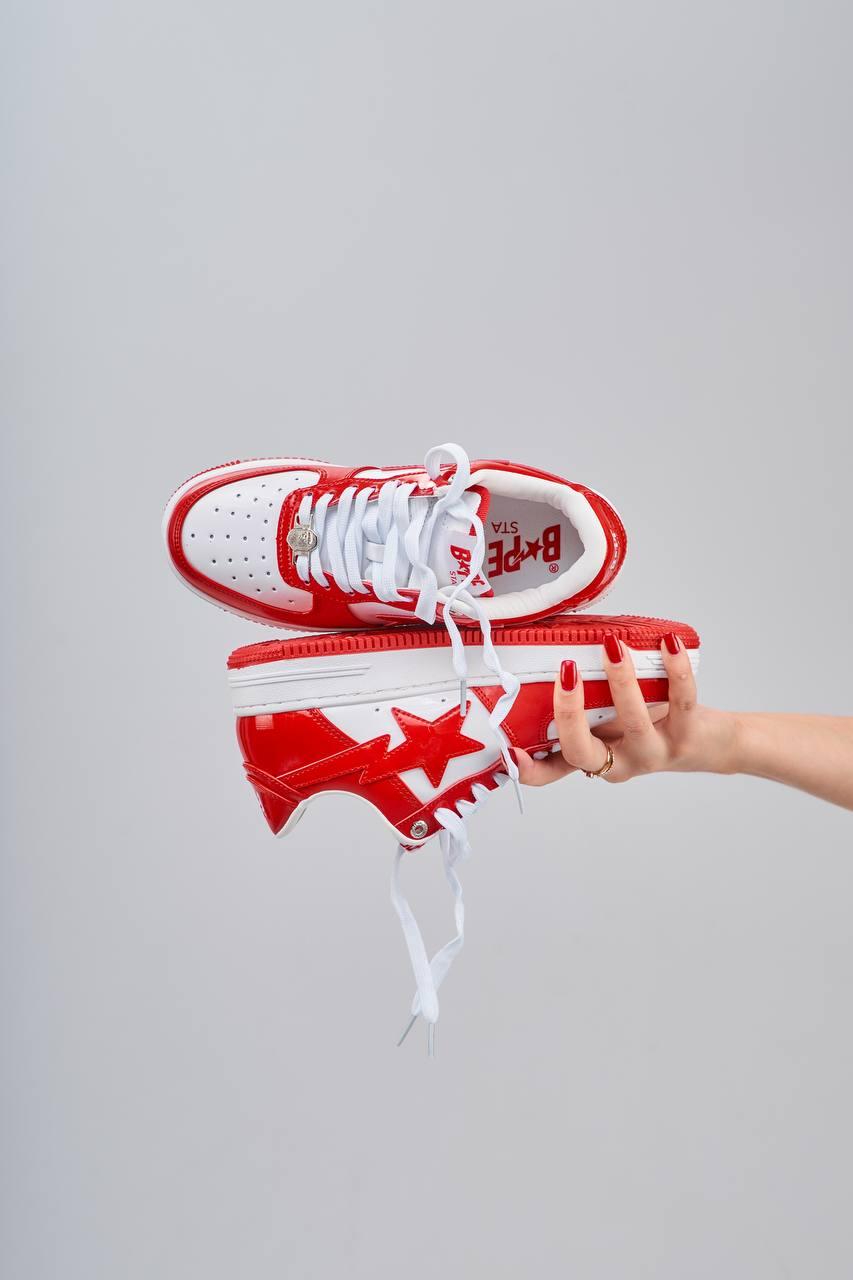 BAPE STA M2 Patent White Red