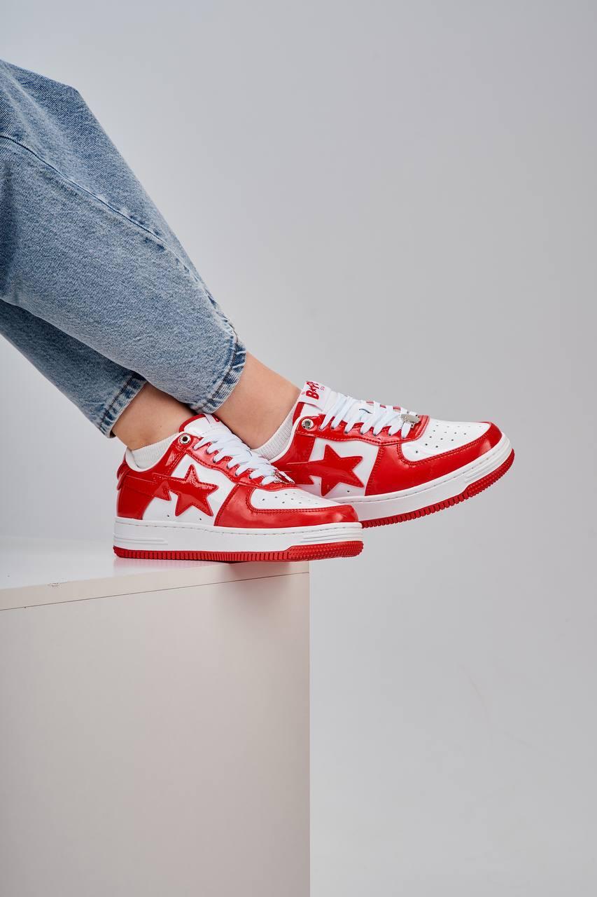 BAPE STA M2 Patent White Red