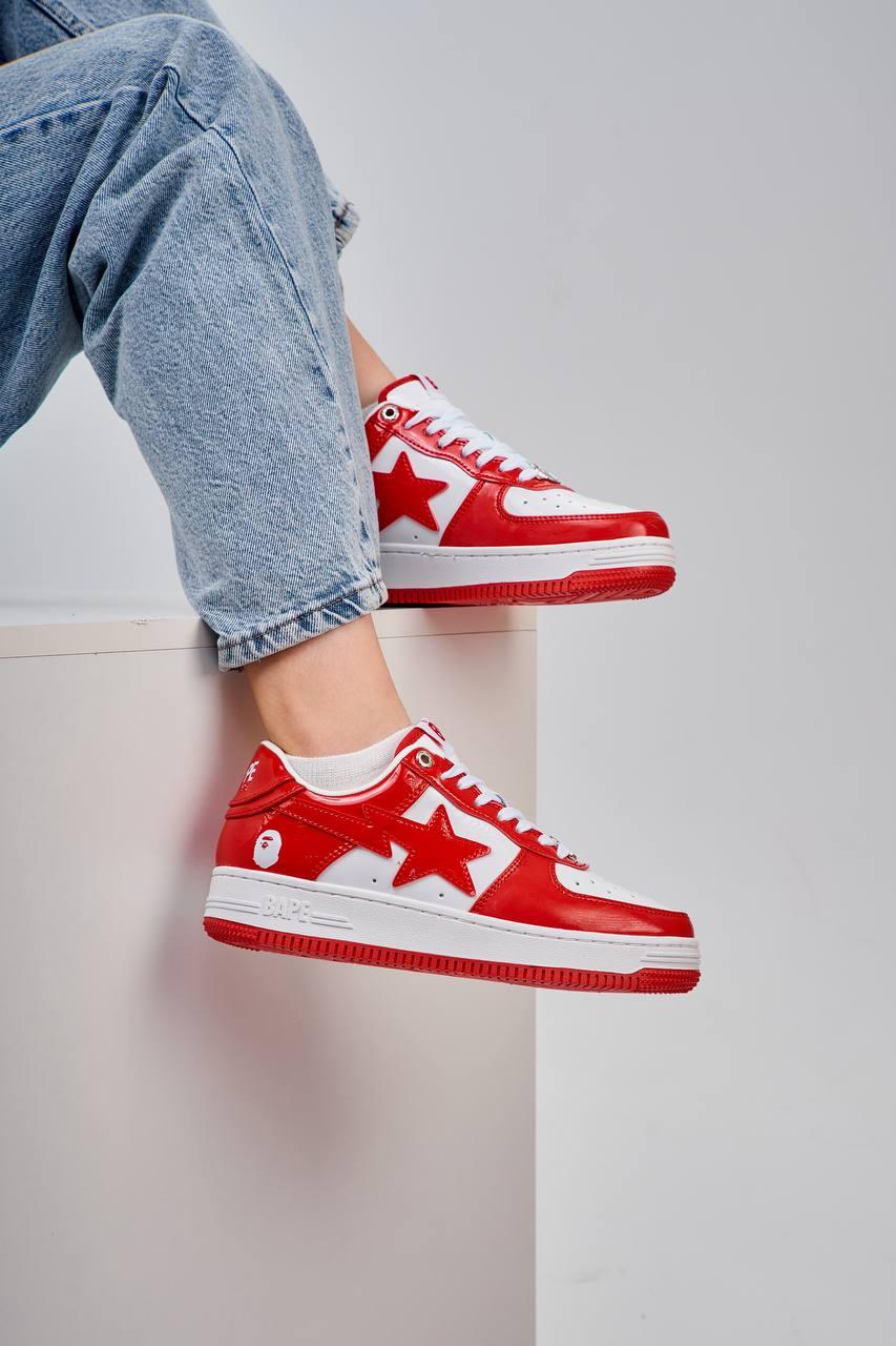 BAPE STA M2 Patent White Red