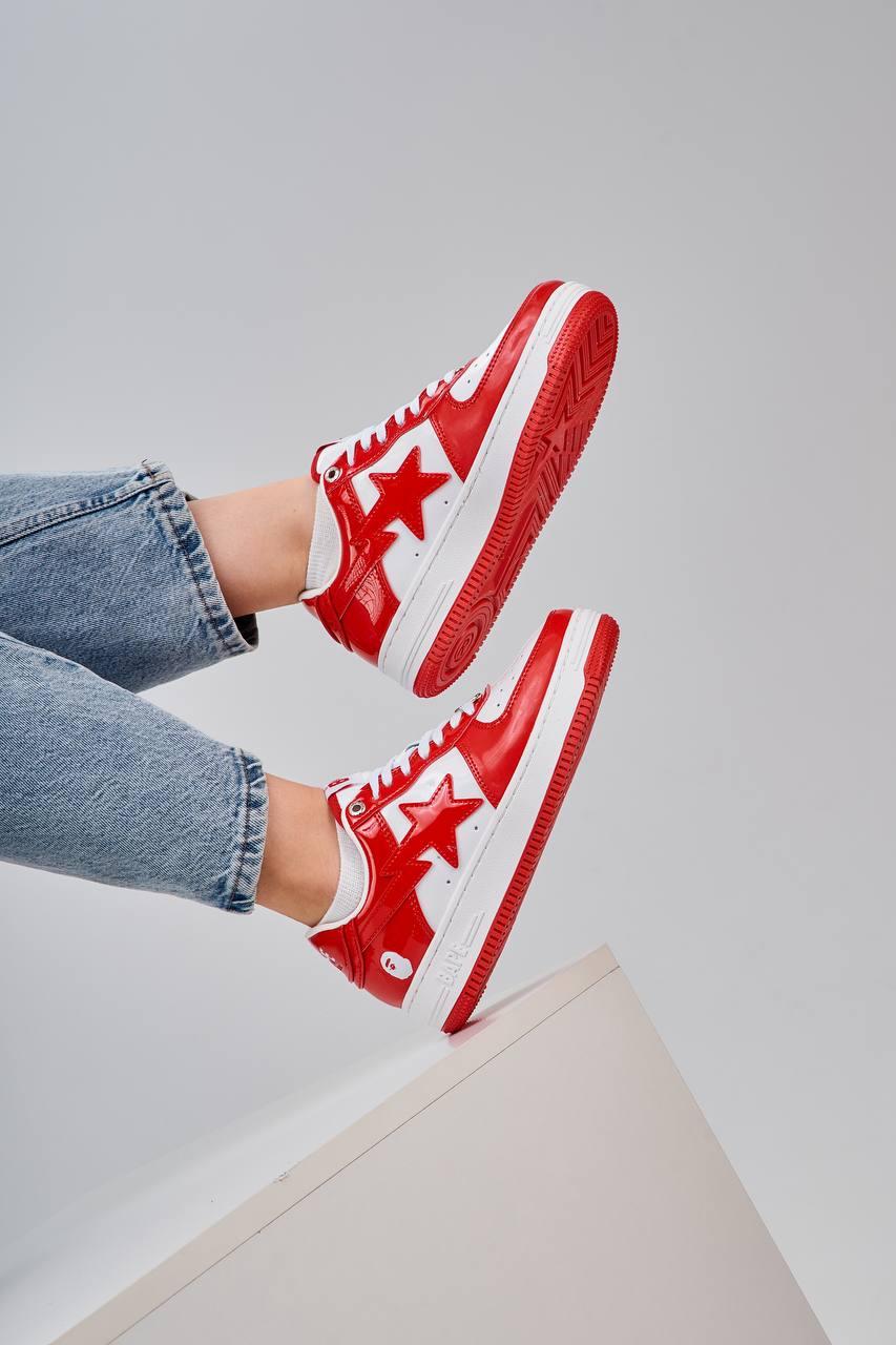 BAPE STA M2 Patent White Red