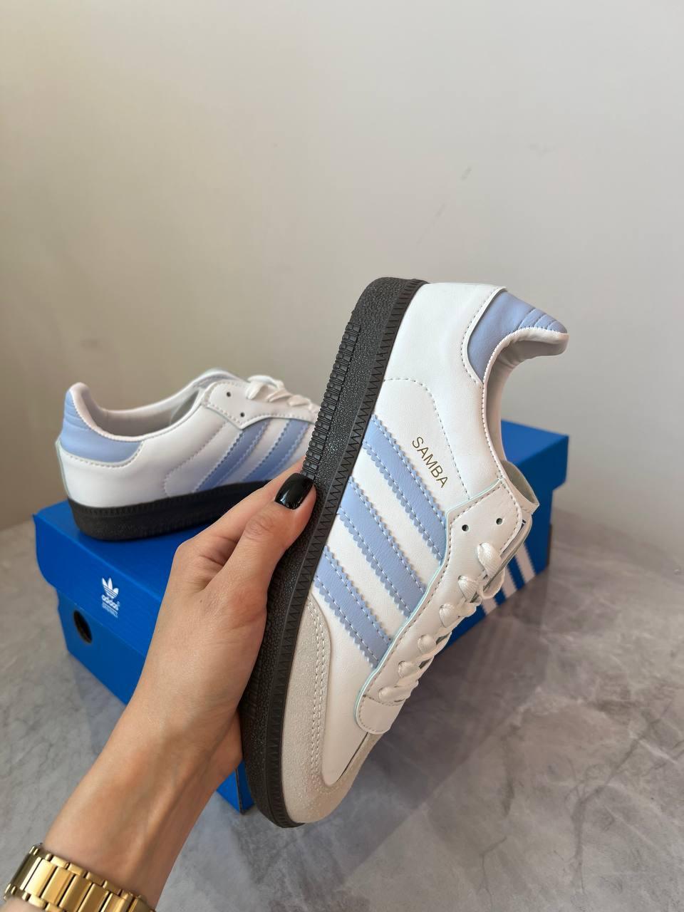 Adidas Samba White Blue