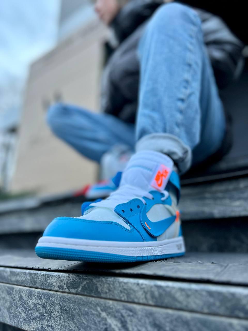 Nike Air Jordan Retro 1 OFF WHITE Blue