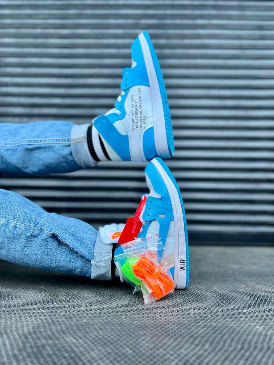 Nike Air Jordan Retro 1 OFF WHITE Blue