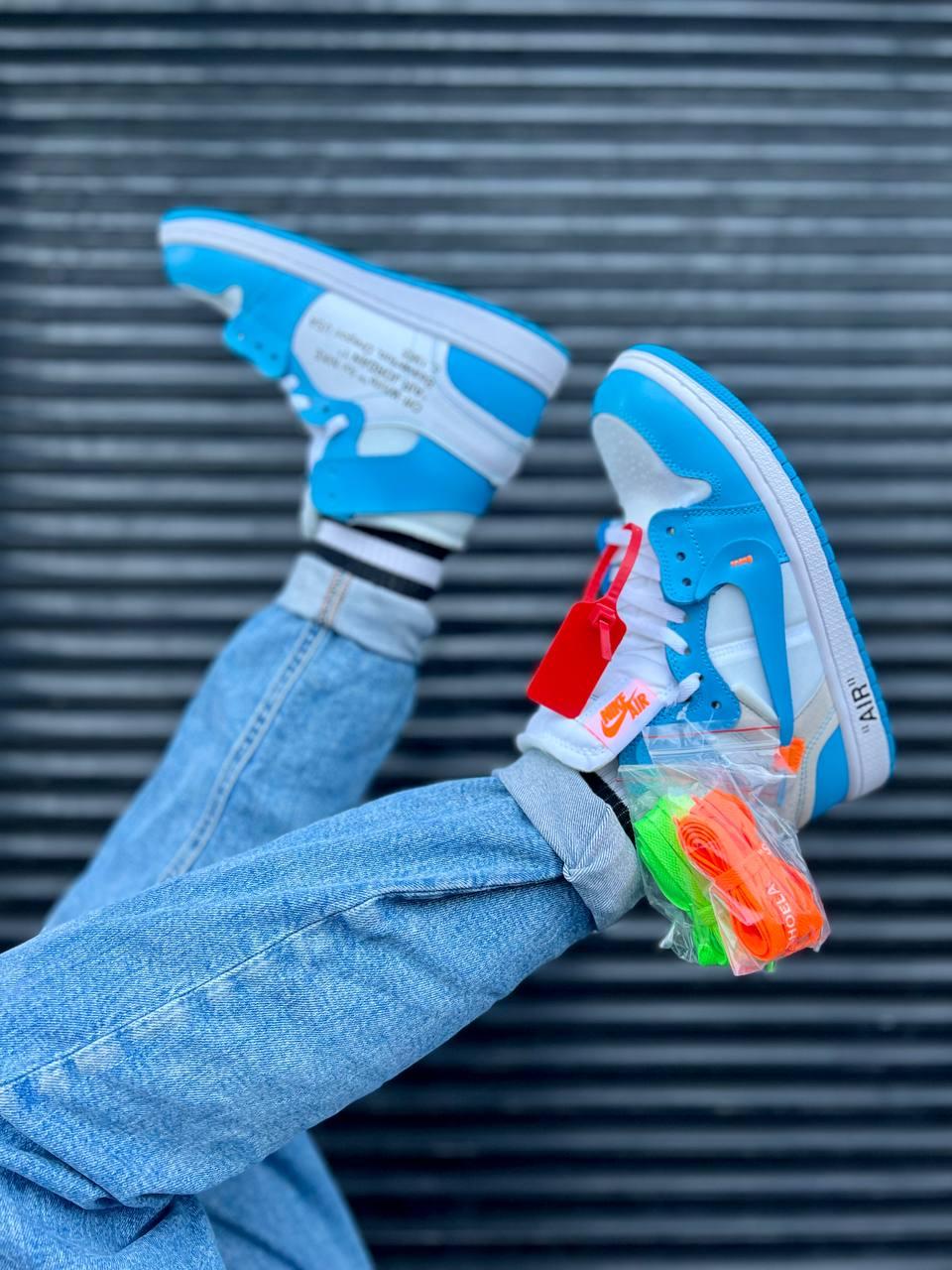 Nike Air Jordan Retro 1 OFF WHITE Blue