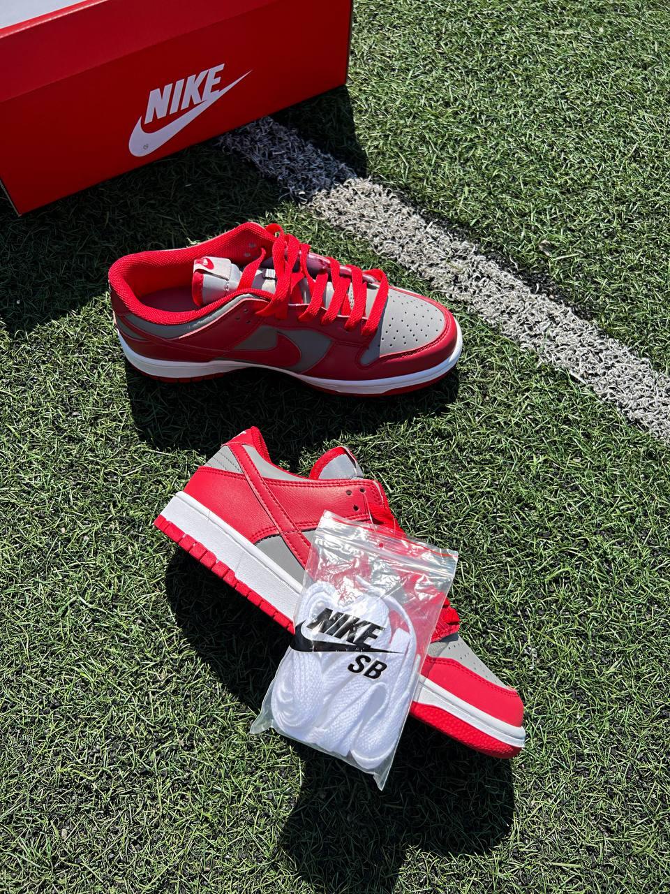 Nike SB Dunk Low Retro Medium Grey Red v2