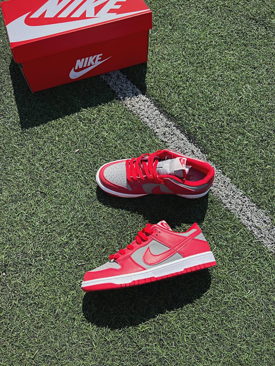 Nike SB Dunk Low Retro Medium Grey Red v2